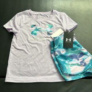 NWT Under Armour Athletic Set Girls Size 5